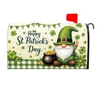 Pochette décorative pour boîte aux lettres standard, Irlande | Couverture de personnage avec breloque saisonnière sur le trottoir