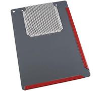 Pochette deen PVC avec soudure rabattue, format A4, rouge