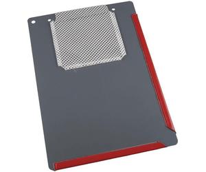 Pochette deen PVC avec soudure rabattue, format A4, rouge