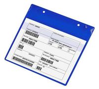 Pochette d'identification avec rabat de protection A5 paysage magnétique UE=5 pièces bleu