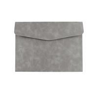 Pochette Document pour VW Arteon 3H 2017-2024 | Étui Porte Carte Grise Cuir Synthétique Rangement Boîte à Gants Organiseur Gris 27x20cm