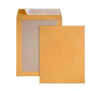 Pochette dos carton kraft brun 120 g GPV sans fenêtre - Boîte de 100