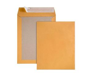 Pochette dos carton kraft brun 120 g GPV sans fenêtre - Boîte de 100