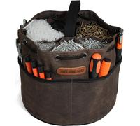 Pochette d'outils en toile cirée avec 12 compartiments pour petits accessoires