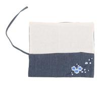 Pochette en Coton et Lin pour Outils D’Ikebana, Rangement Compact | Fermeture Zippée Pratique, Accès Rapide, Cordon de Liaison, pour Matériel Scolaire, Garage et Rempotage Intérieur