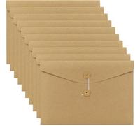 Pochette en papier kraft A4 pour documents avec cordon de serrage