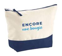 Pochette Encore Une Bougie - Pouch - Idée Pochette Rangement Cadeau Anniversaire Fête Original Famille Travail Départ Collègue Retraite Noël. - Bleu