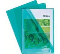 Pochette Exacompta - Etui de 100 pochettes à coins A4 PVC lisse Vert Vert G