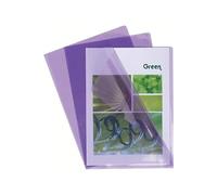 Pochette Exacompta - Etui de 100 pochettes à coins A4 PVC lisse Violet