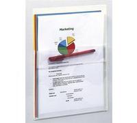 Exacompta Pochettes adhésives à soufflet A4 - Sachet de 2 - PP lisse 28 mm Cristal