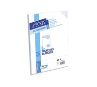 Pochette gpv économique adhésive vélin blanc 90g c4 229x324mm paquet 10 unités