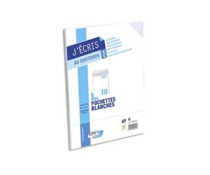 Pochette gpv économique adhésive vélin blanc 90g c4 229x324mm paquet 10 unités