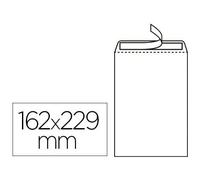 Pochette gpv économique adhésive vélin blanc 90g c5 162x229mm sachet 25 unités