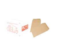 Pochette kraft brun PEFC C5 - 162 x 229 mm 90g sans fenêtre - Autocollante - Lot de 500