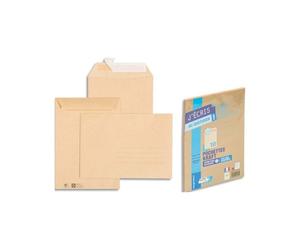 Pochette kraft gpv adhésive économique c5 162x229mm 90g paquet 10 unités
