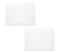 Pochette Magnétique A4 pour Tableau blanc 2 pièces en PVC Transparente | Présentation Nette, Dos Aimanté Puissant, Ouverture Extra-Large, Garde les Documents Plats au Bureau Classe