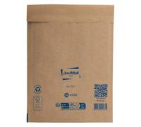 Pochette matelassée bulles Jovimail Plus kraft brun renforcé 180 x 260 - Carton de 100