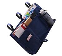 Pochette Multiples à Multifonction de Compartiments de Chevet Rangement | Organiseur pour Livres et Objets, Tissu 600dpu, Coutures Renforcées, pour Tête de Lit ou Fauteuil Roulant
