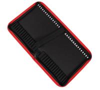 Pochette Organisatrice à Outils, 30 Emplacements, Poignée et Fermeture | Rangement Compact pour Embouts, Douilles et Petites Pièces, Étiquette Transparente, Transport Pratique pour Bricolage
