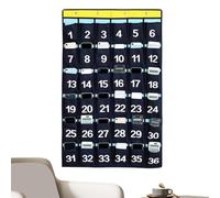 Pochette Organisatrice Numérotée Rangement Mural Suspendu 36 Casiers | Pochette Murale pour Téléphone Portable pour Bibliothèque École Salle de ortoir Bureau