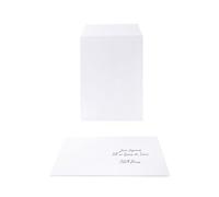 Pochette Oxford 162X229 X25 Kraft Blanc Auto Adhesive