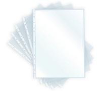 Pochette perforée, A4, PP, 0,04 mm, transparent grainé