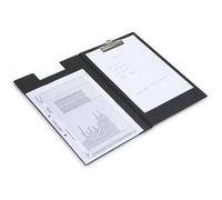 Pochette porte-bloc, A4, plastifié, PVC grainé, noir