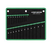 Pochette porte-clé portable en toile pour outils avec bords cousus et manchons organisés pour les travaux de garage et de réparation