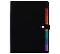 Pochette Porte-Documents - Pp Noir, Format A4, Légère Et Résistante, Pour Organiser Documents, Factures, Reçus Et Cartes De Visite