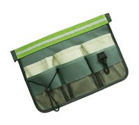Pochette Porte-Outils de Jardin en Toile Oxford Vert Clair | Ceinture Réglable à Boucle, Multiples Poches, Bandes Réfléchissantes, Format Pratique pour Plombiers et Artisans