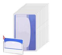 Pochette pour cartes - Protection en PVC, porte-documents transparent | Protecteur de carte en PVC - Pochette pour documents, porte-monnaie transparent | Étui de protection durable parfait pour la