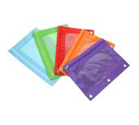 Pochette pour Classeur en Tissu Oxford B5 à 3 Trous, Lot de 5