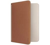 Pochette pour passeport UNIQ Belmont avec Apple Find My, protection RFID, beige caramel.