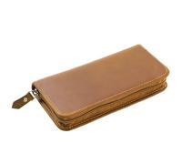 Pochette Pour Stylo Plume - Organisateur En Cuir Rétro, Étui De Transport De Papeterie, Support De Dessin D'esquisse, Fourniture De Journal | Étui À Stylos En Cuir Idéal Pour Le Bureau À Domicile, La