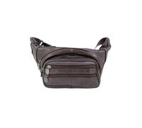 POCHETTE SAC BANANE CUIR CEINTURE NOIR