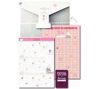 Pochette surprise future maman + Calendrier de l'avant naissance | Calendrier de l'avant naissance, Poster grossesse, Un magnet, Cadeau baby shower ou fête des mères