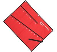 Pochette Suspendue à Outils Multifonction 25 Emplacements Rouge | Tissu Oxford Léger, Empêche la Chute des Outils, Format DIY pour Artisan et Mécanicien