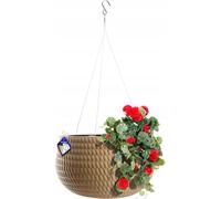 Pochette suspendue - Pot de fleurs suspendu - Pour balcon/terrasse - Forme cuvette - Ø 29,5 cm - Kaki foncé