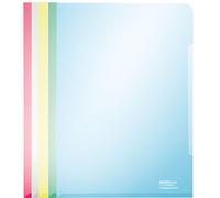 Pochette transparente A4 PVC 150my couleurs assorties Paquet de 100 pièces
