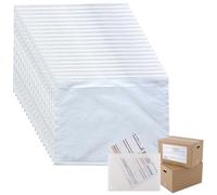 Pochette Transparente Adhesive, Enveloppes pour Bordereau de Livraison, Pochette D’expédition Autocollante, Enveloppes pour Documents, aux Bons de Livraison, Factures, Garanties ou Reçus, 20 Pièces