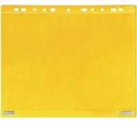 Pochette transparente magnétique L265xH315mm jaune pour format A4