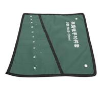Pochette Verte Enroulable Toile Outils Multifonction à Électriciens | Rangement Quotidien Compact, Style Simple et Pratique, pour Débutants, Présent Saint Valentin, Usage Polyvalent
