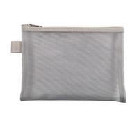 Pochette zip nylon argent - Argent
