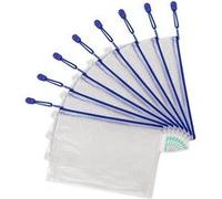 Pochettes à zip A5 Tarifold couleur - Sachet de 8 - bleu