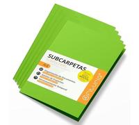 Pochettes d'archivage A4 180 g, lot de 50, couleurs assorties, Ofituria vert intense