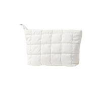 Pochettes de maquillage en relief avec compartiment spacieux, accessoire unique, différentes couleurs, blanc, Taille unique