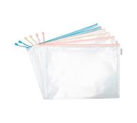 Pochettes de rangement à zip A3 Djois by Tarifold coloris pastels assortis