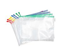 Pochettes de rangement à zip A3 Djois by Tarifold coloris vifs assortis