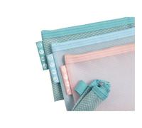 Pochettes de rangement à zip A6 Exacompta Chromaline - Coloris assortis - Lot de 12