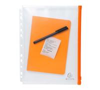 Pochettes de rangement à zip perforées A4 Exacompta Exactive incolore - Sachet de 5